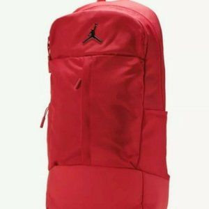 Nike Air Jordan Men's Fluid Backpack Gym Red, Sports School Travel Bag